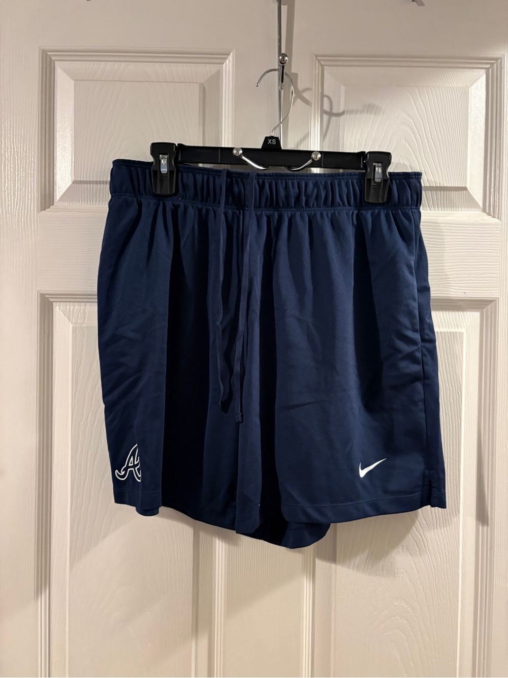 Nike men’s Navy Blue Atlanta Braves Drawstring Shorts